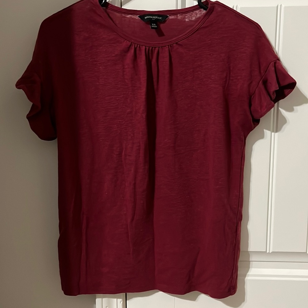Reddish-Maroon Blouse